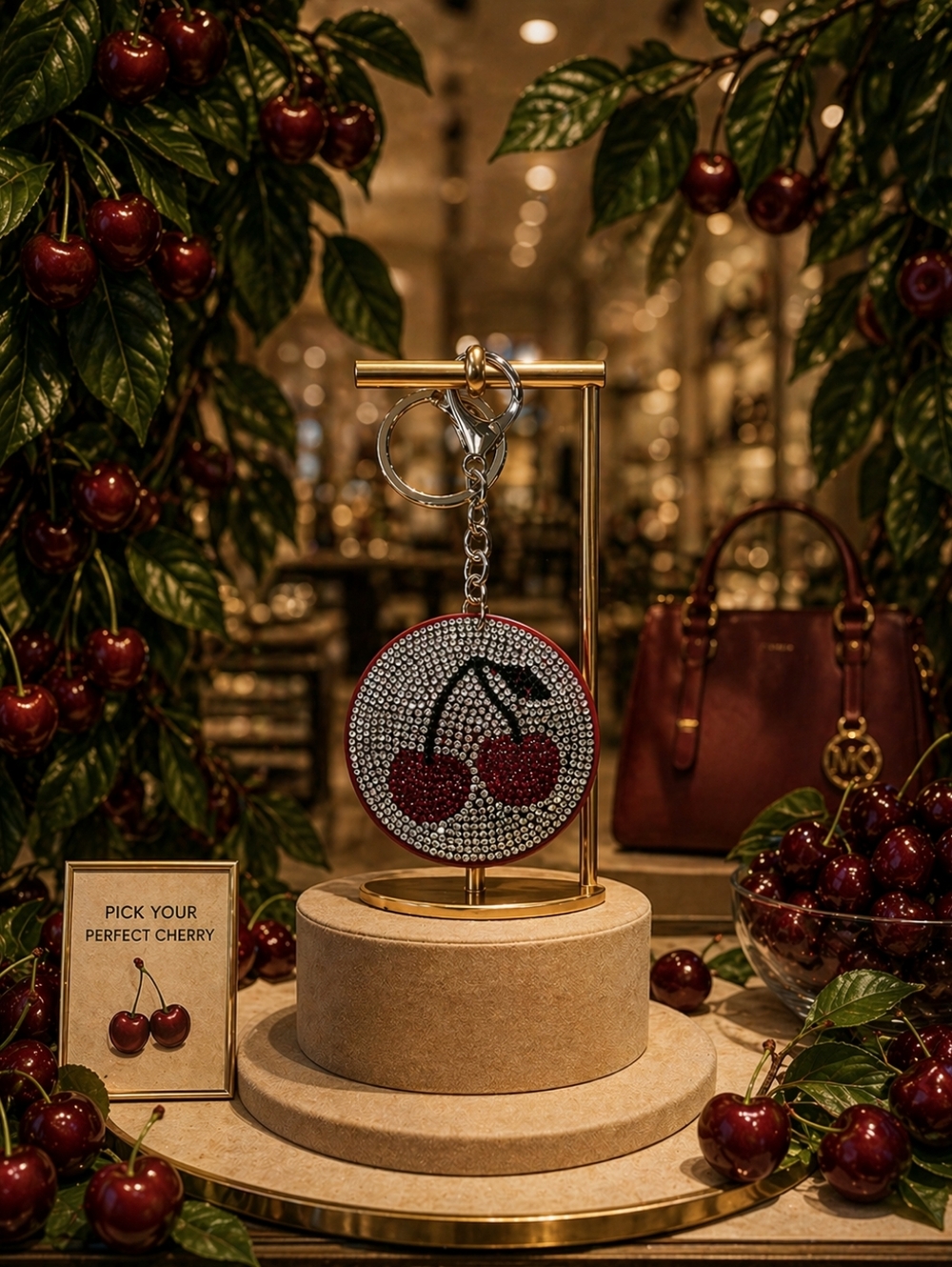 Cherry Keychain/Bag Charm